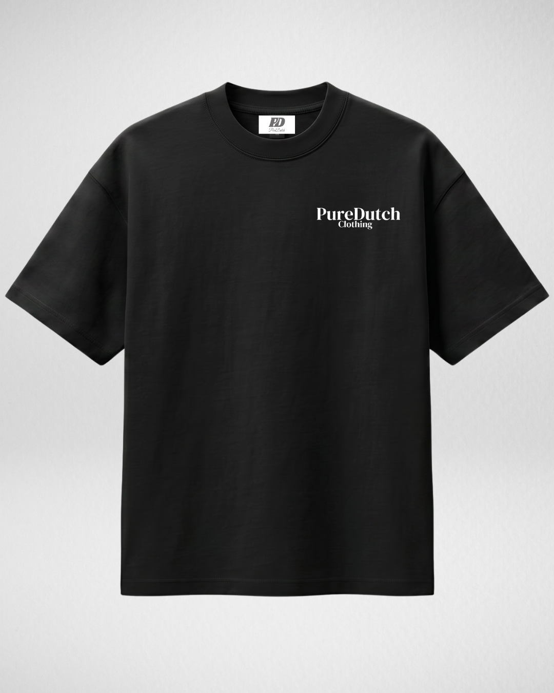 Pure Dutch Signature Heavy Tee – Black