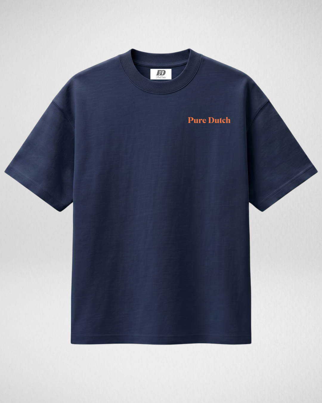Pure Dutch Strike Tee – Navy/Orange