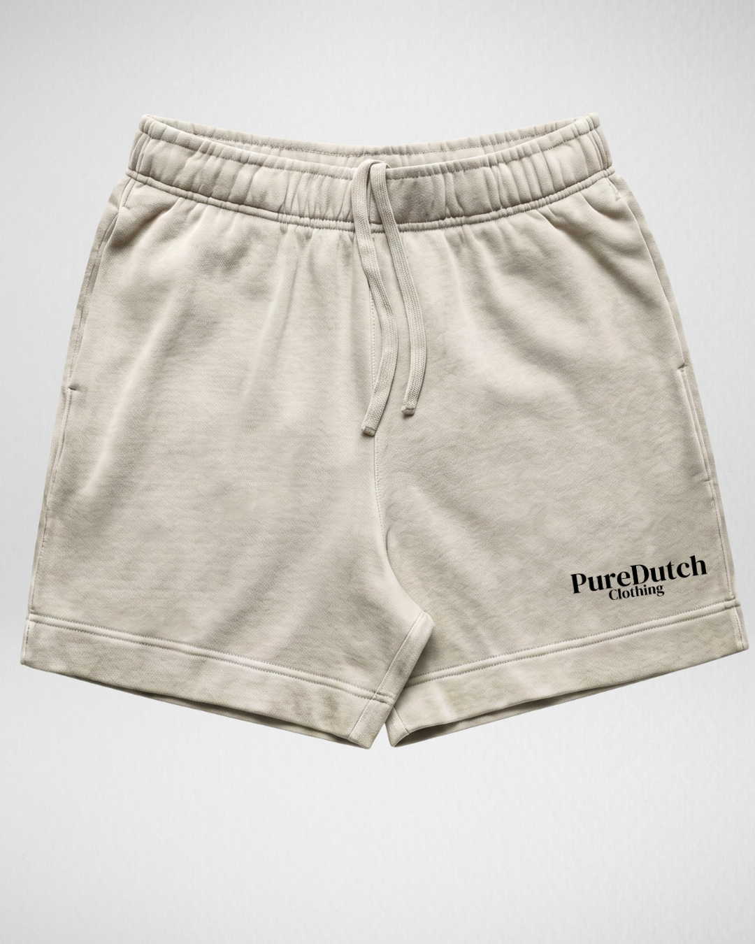 Pure Dutch Relax Track Shorts – Faded Bone