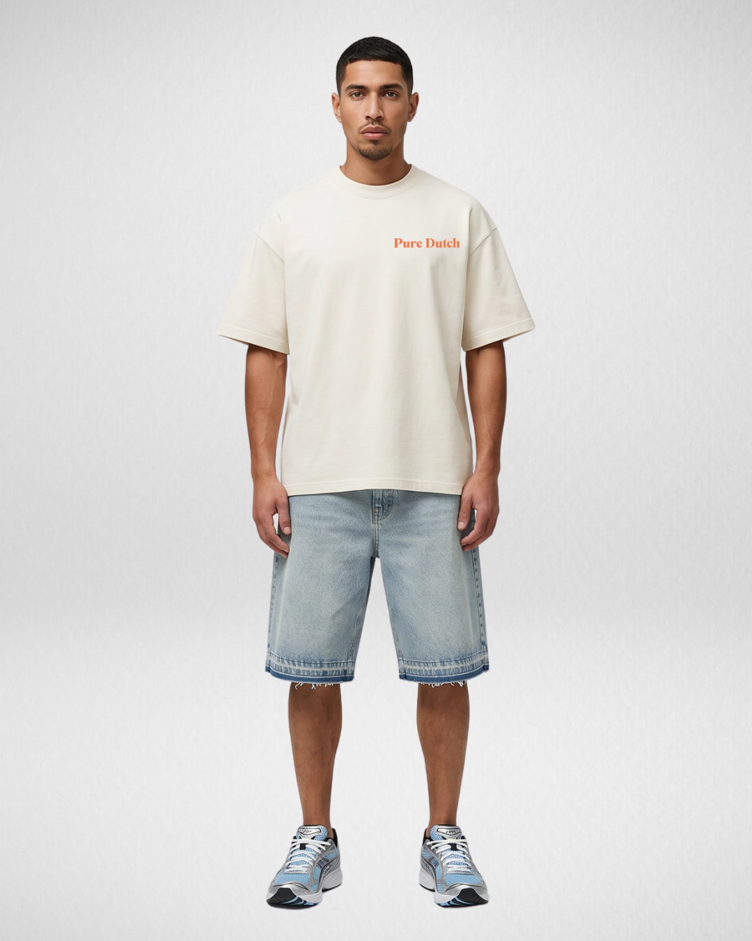 Pure Dutch Strike Tee – Ecru/Orange