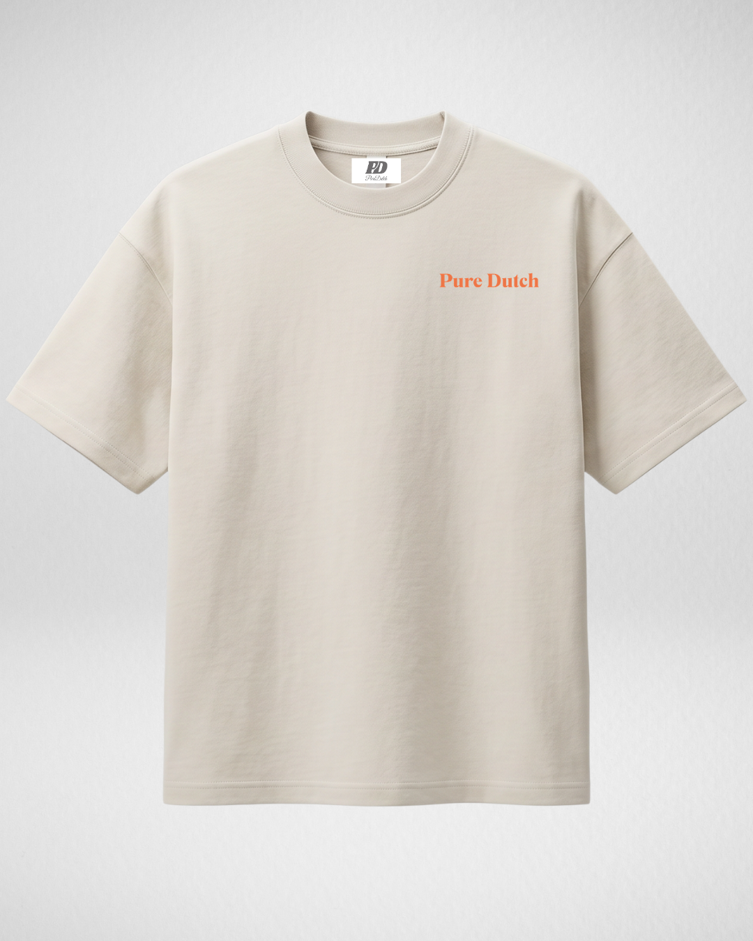 Pure Dutch Strike Tee – Ecru/Orange