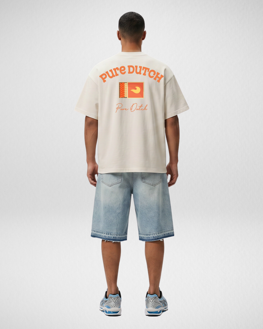 Pure Dutch Strike Tee – Ecru/Orange