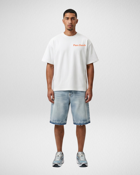 Pure Dutch Strike Tee – White/Orange