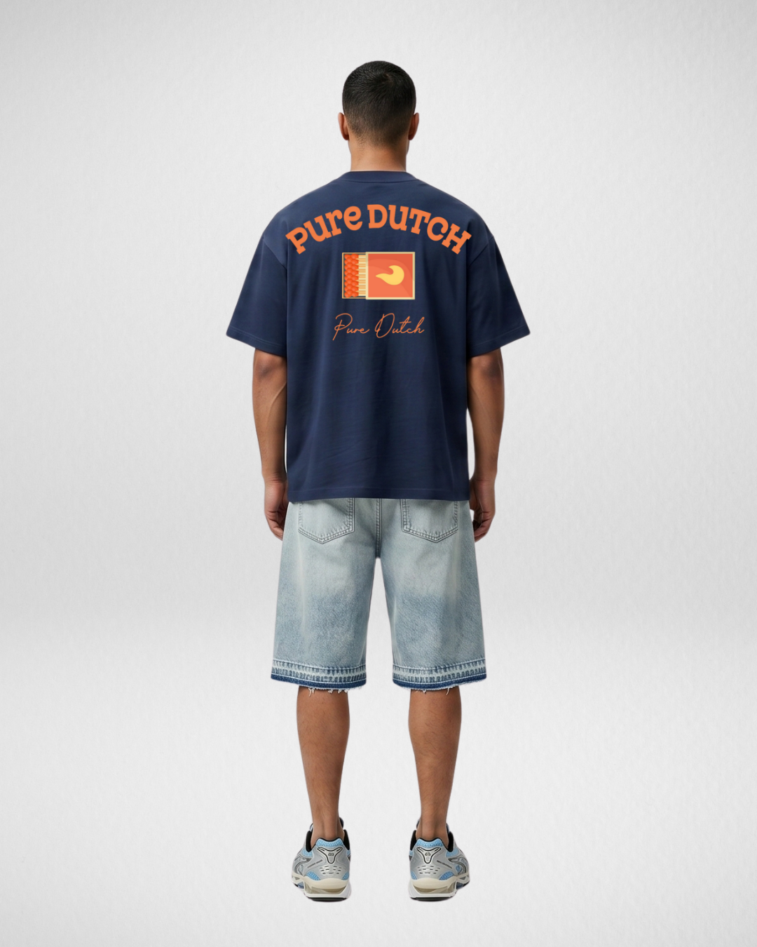 Pure Dutch Strike Tee – Navy/Orange