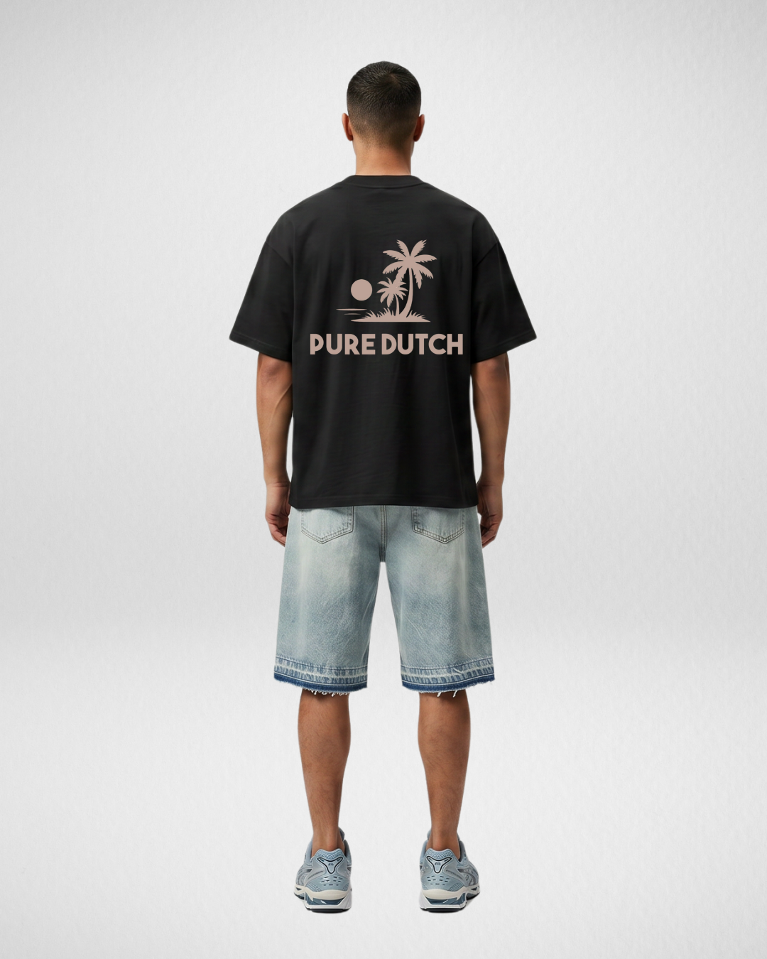 Pure Dutch Palm Escape Tee – Black/Thatch