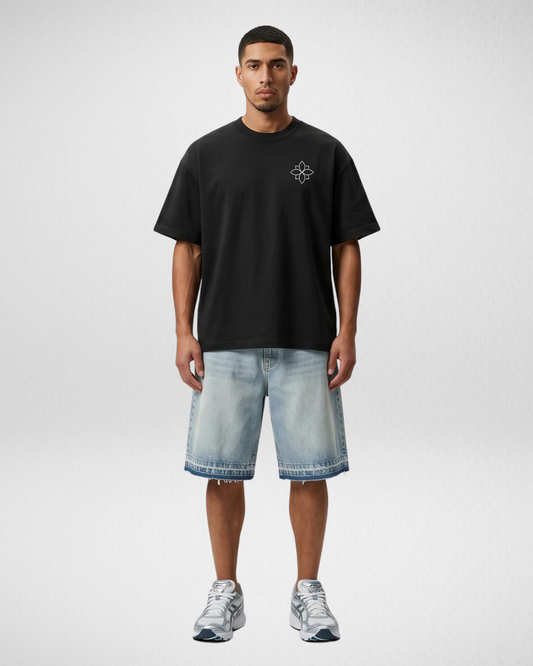 Pure Dutch Black/White Bloom Heavy – Tee