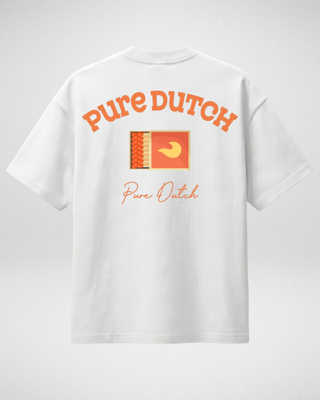 Pure Dutch Strike Tee – White/Orange