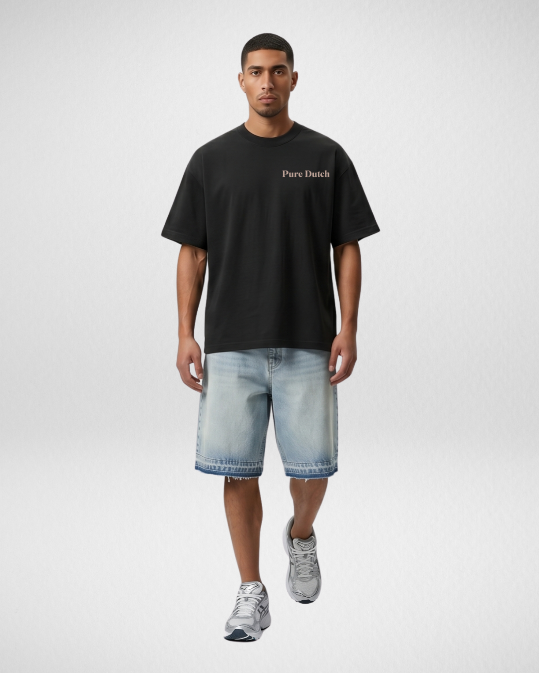 Pure Dutch Palm Escape Tee – Black/Thatch