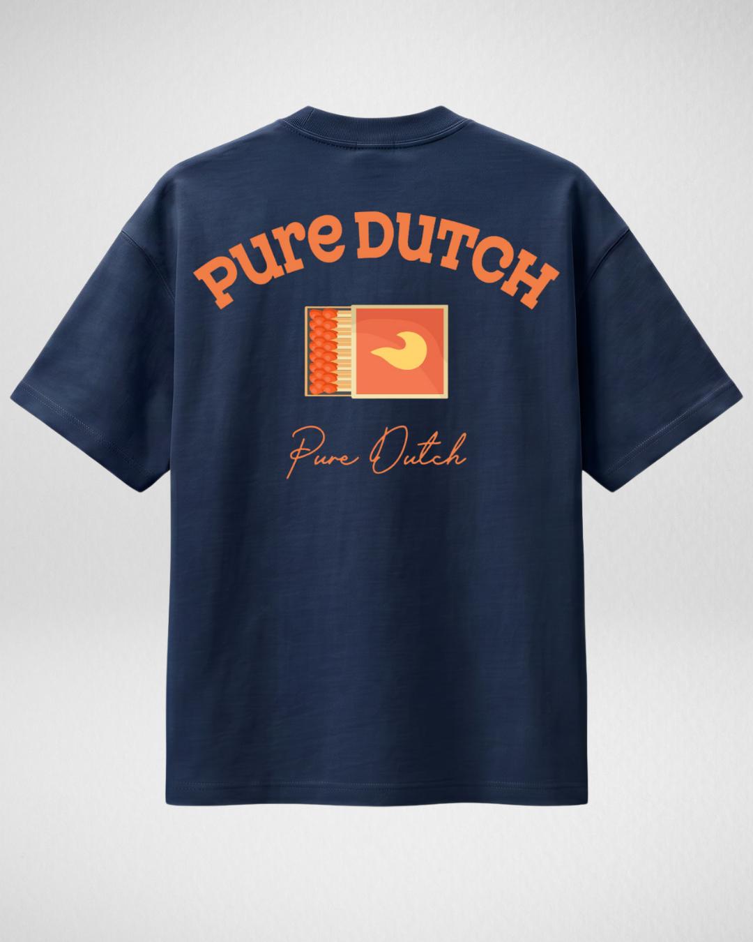 Pure Dutch Strike Tee – Navy/Orange