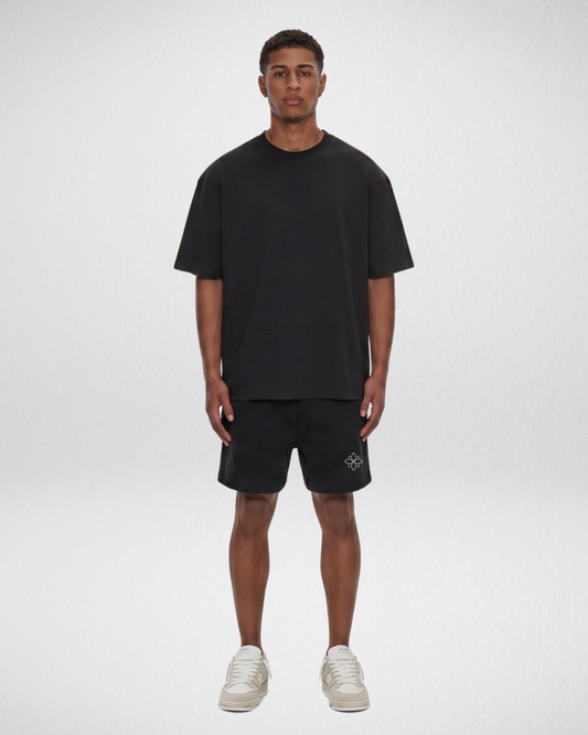 Pure Dutch Relax Track Shorts – Black Bloom