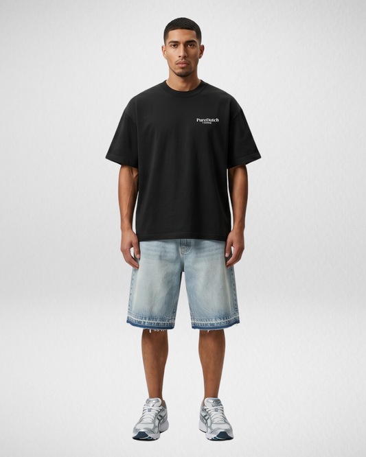 Pure Dutch Signature Heavy Tee – Black