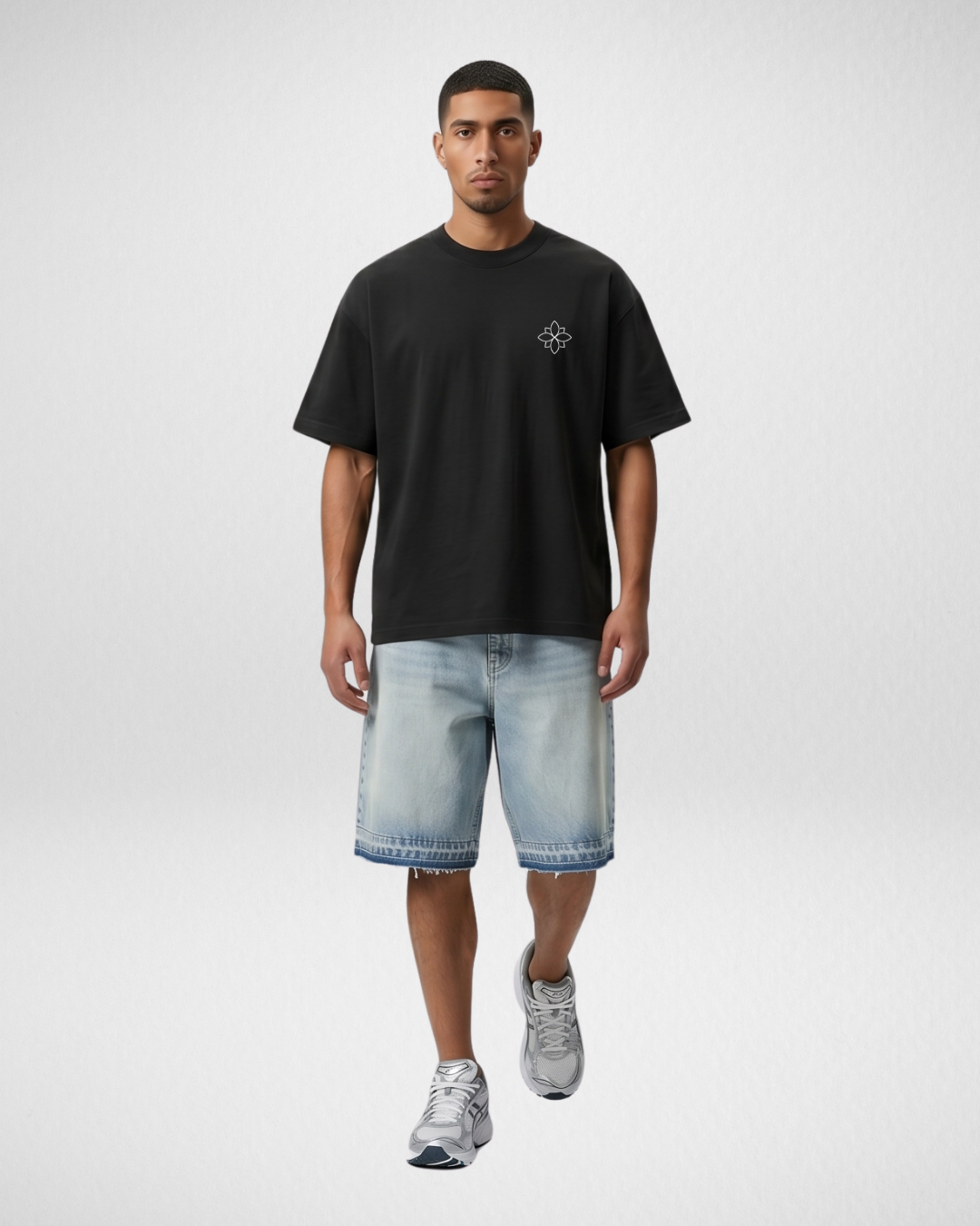 Pure Dutch Black/White Bloom Heavy – Tee