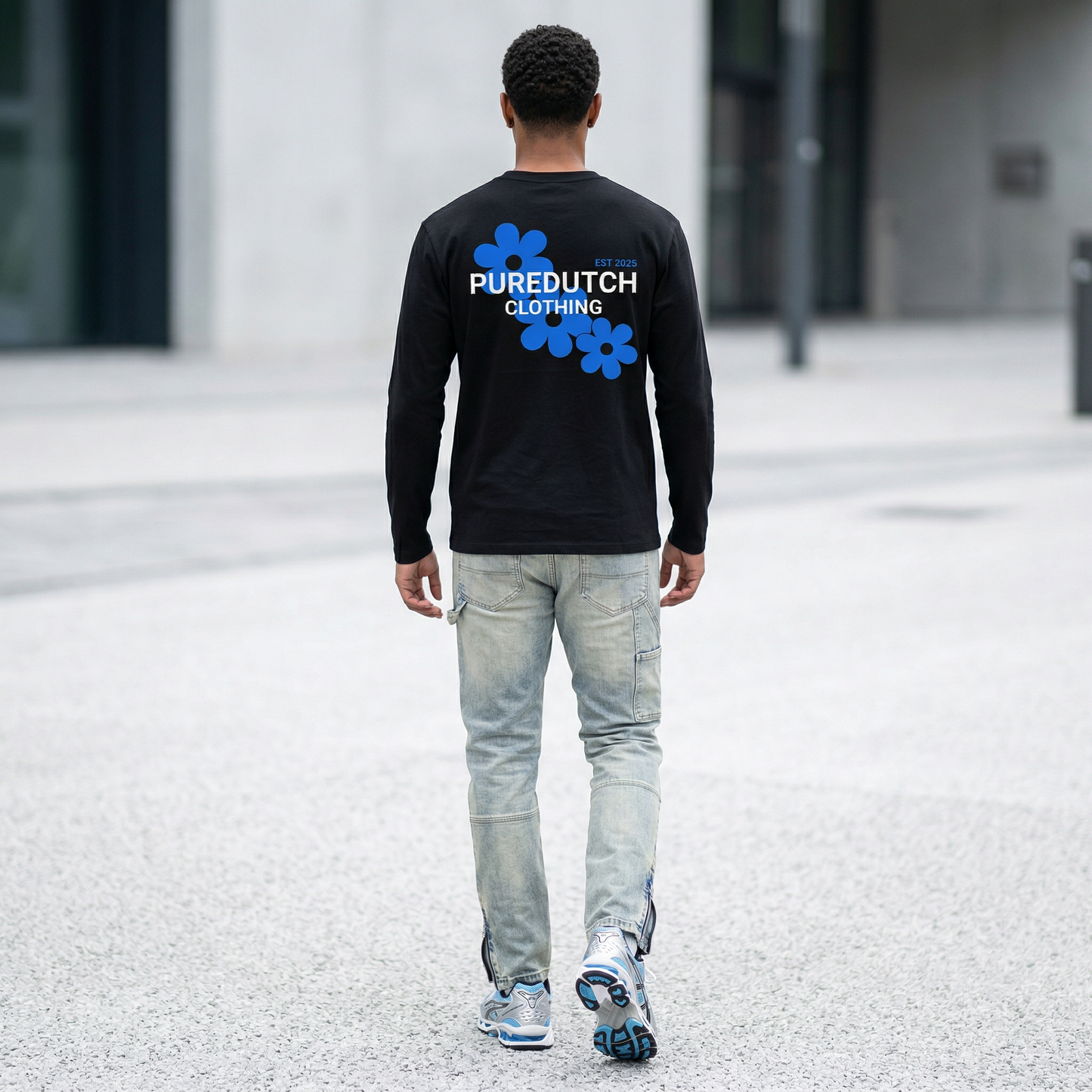 Pure Dutch Blossom Longsleeve Blue